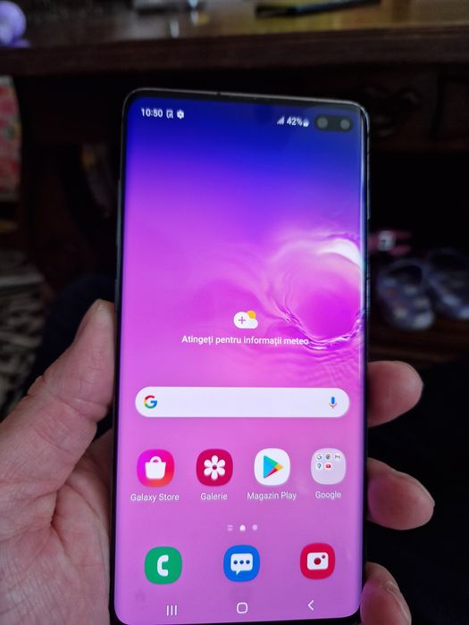 Oferta! Samsung s10+,folie fata spate de nou,126gb,black,plus,necodat