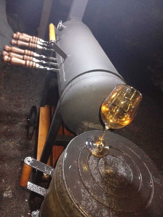 Мангал из балона