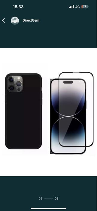 iPHONE 14/15/16/17PRO MAX PLUS AIR Husa TPU Camera Cover +Folie Sticla