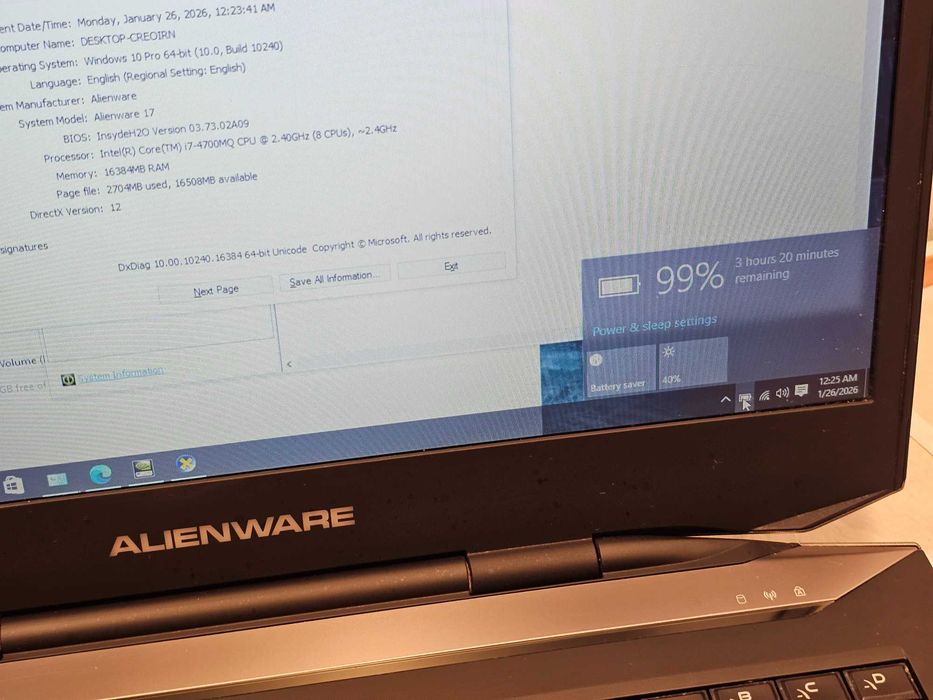 Laptop Gaming Alienware 17 | Intel i7-4700MQ | 16GB RAM | SSD + HDD | GTX 860M