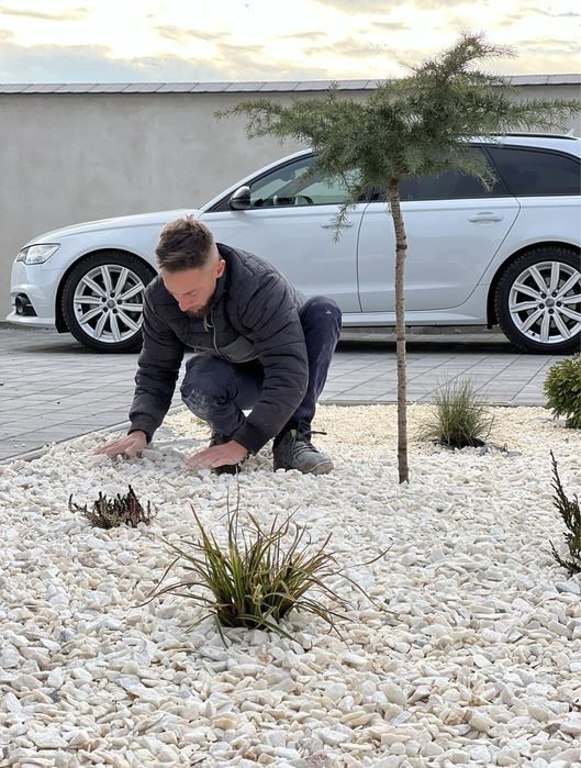 Piatră albă decorativa / spartura marmura