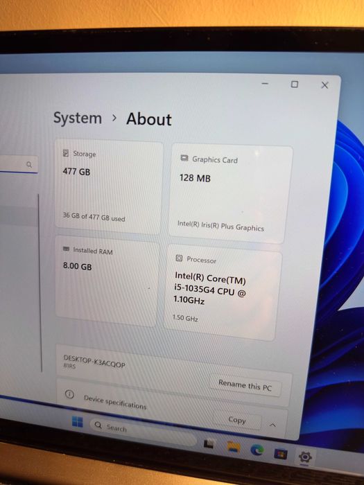 Lenovo Yoga 7 S14 / i5-10Gen / 8GB RAM / 512GB NVMe / Win 11