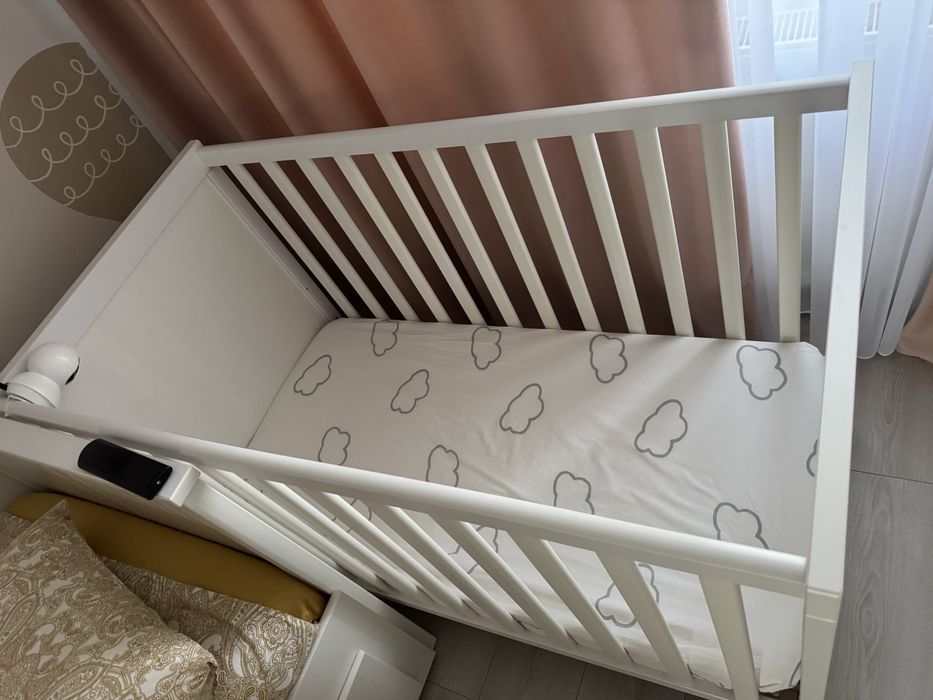 Patut copii/bebelusi si saltea spuma ferma 60/120