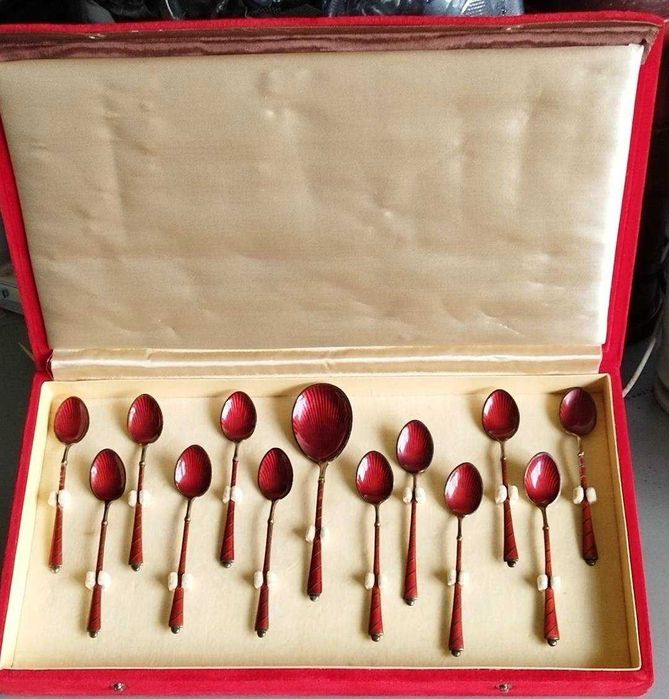 Cutie, set tacamuri argint 925S Danemarca