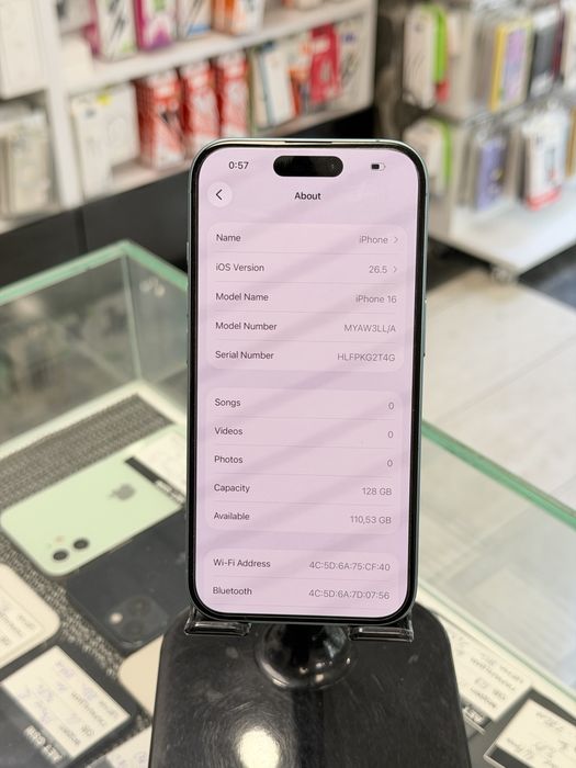 Apple iPhone 16 128GB Teal