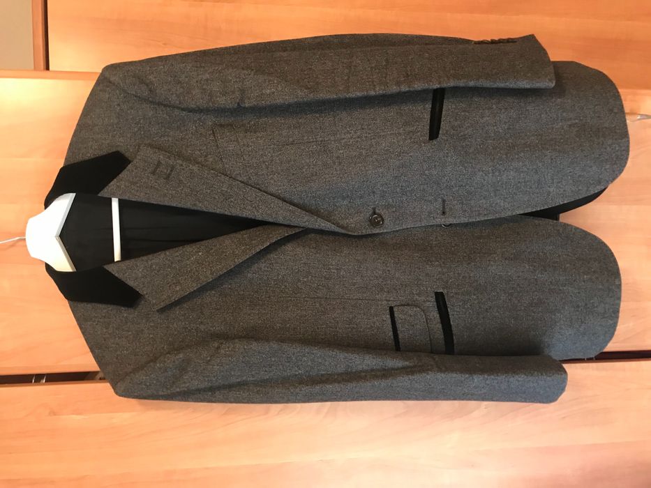 Sacou Paul Smith, lana+ cashmere, gri, marime 48