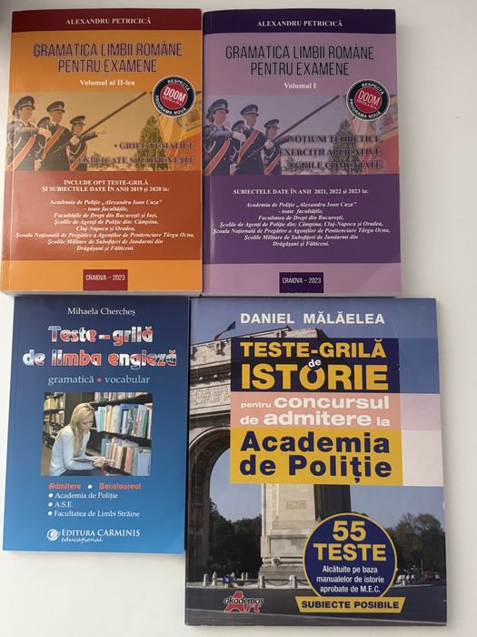 Carti pentru admiterea la academia de politie