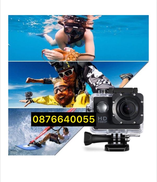 Качествена нова екшън камера ударо и водоустойчива от серия Go-pro