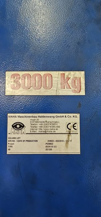 Двуколонен подемник Maha Germany