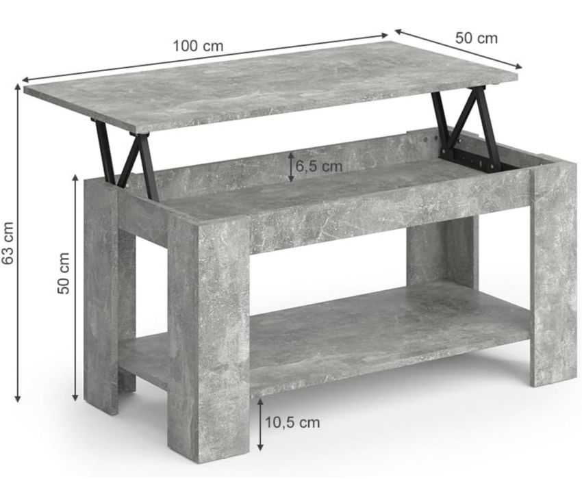 Холна маса с повдигащ плот Vicco 2428