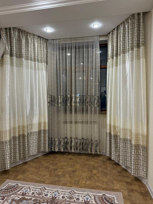 Тюль вместе с шторами