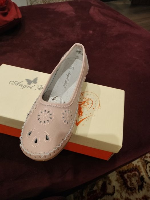 Pantofi stil opincuța din piele naturala