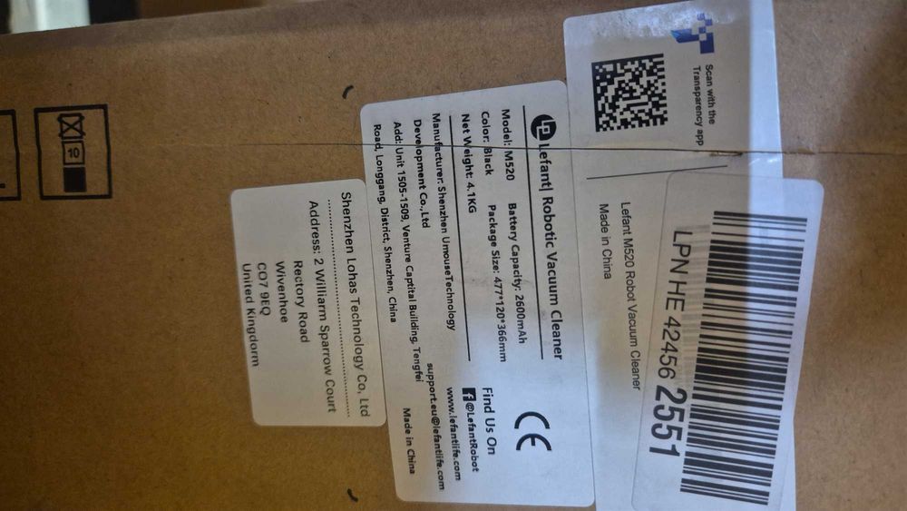 Aspirator vaccum Lefant M520 cu wifi