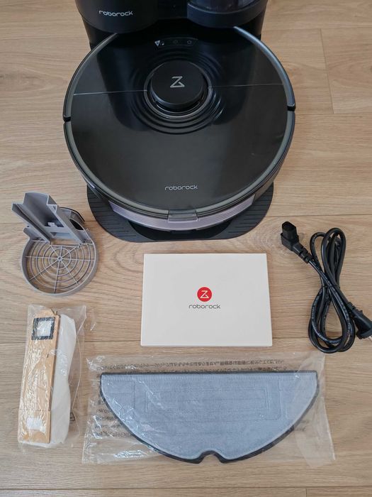 Робот прахосмукачка Roborock S7 plus, WiFi, Навигация LiDar, Моп + Интелигентна станция
