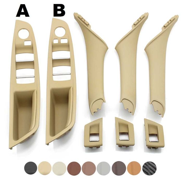 Set Manere usa sofer pasager fata/spate BMW F10 F11 2010-2017 Crem Bej