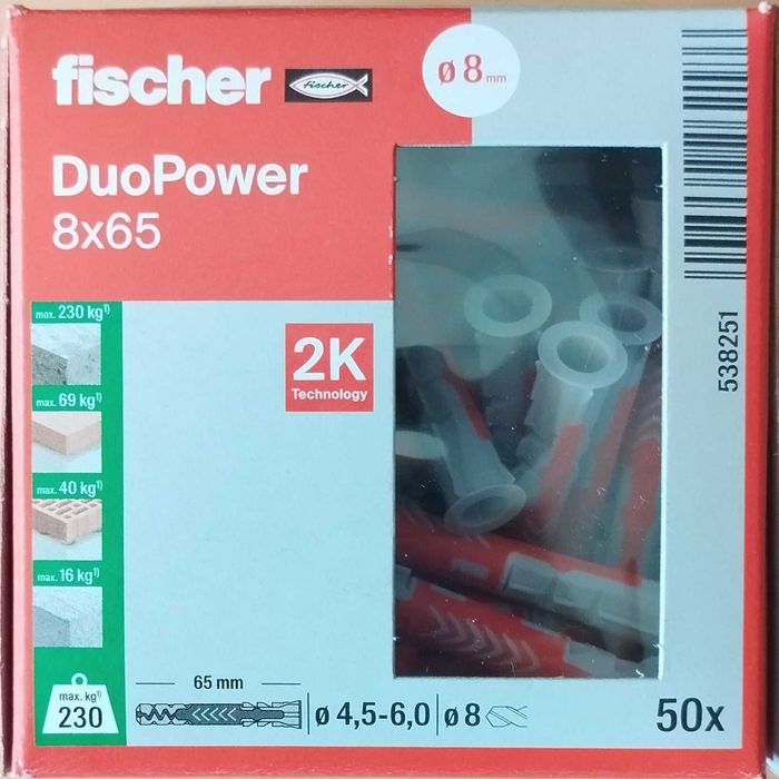 Дюбел пластмасов с опорен пръстен