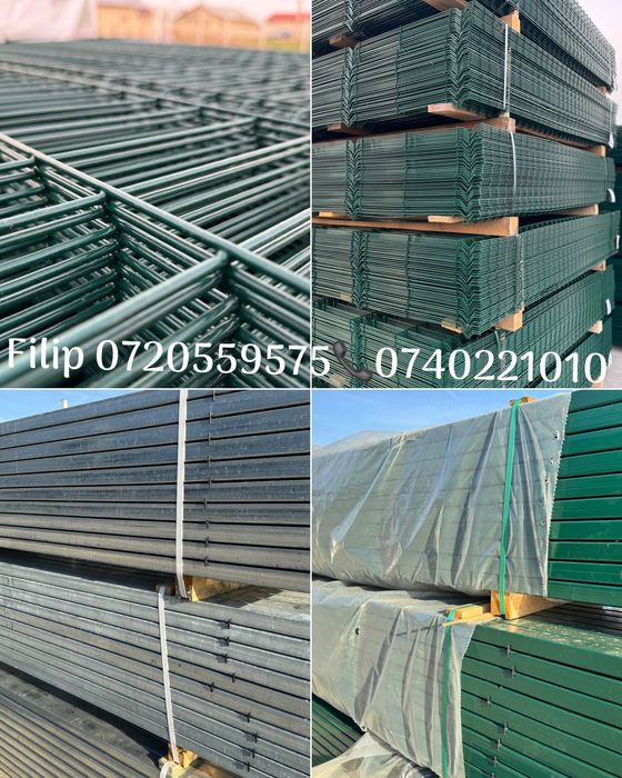 Panou Bordurat Verde - Gri Antracit Plastifiat - Stocuri mari