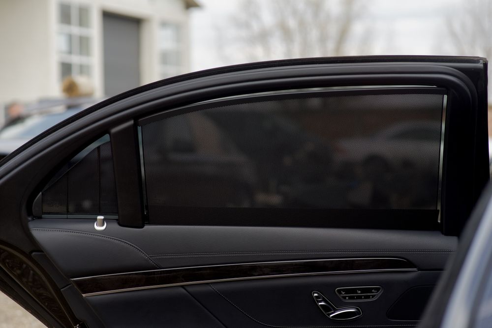 Fata usa neagra Mercedes S W222 LONG modul reglaj dcaun geam perdeluta