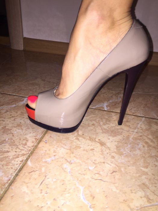 pantofi platforma piele