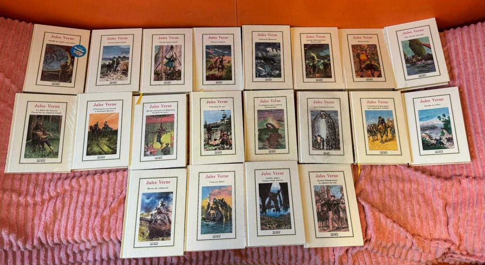 Colecția 40 x Jules Verne de la Adevărul - majoritar in tipla completa