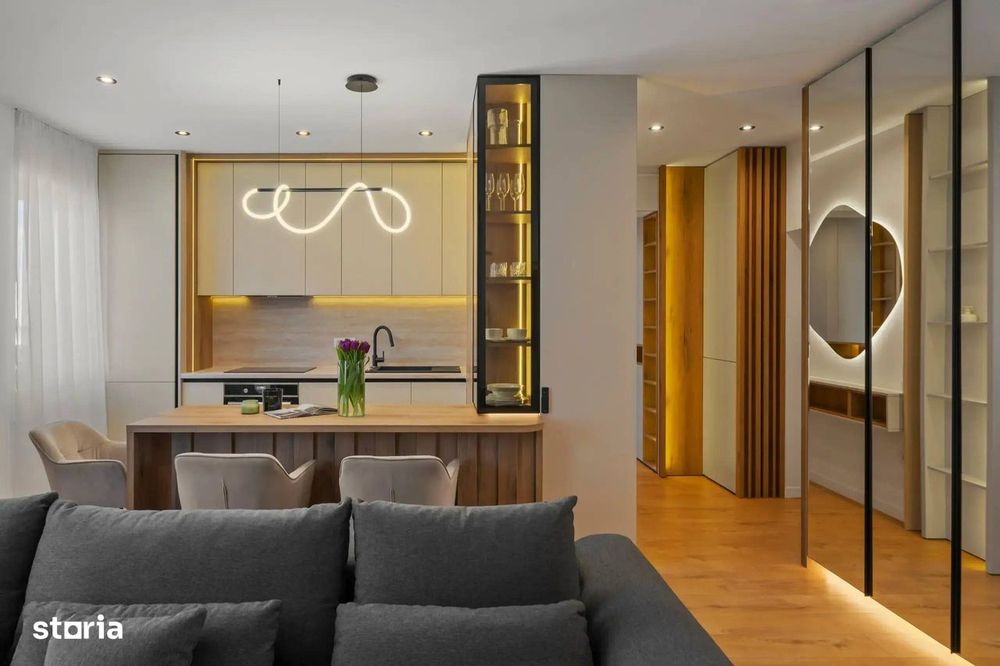 Bloc finalizat, 3 camere lux, 2 bai, laundry room + terasa 56 mp!