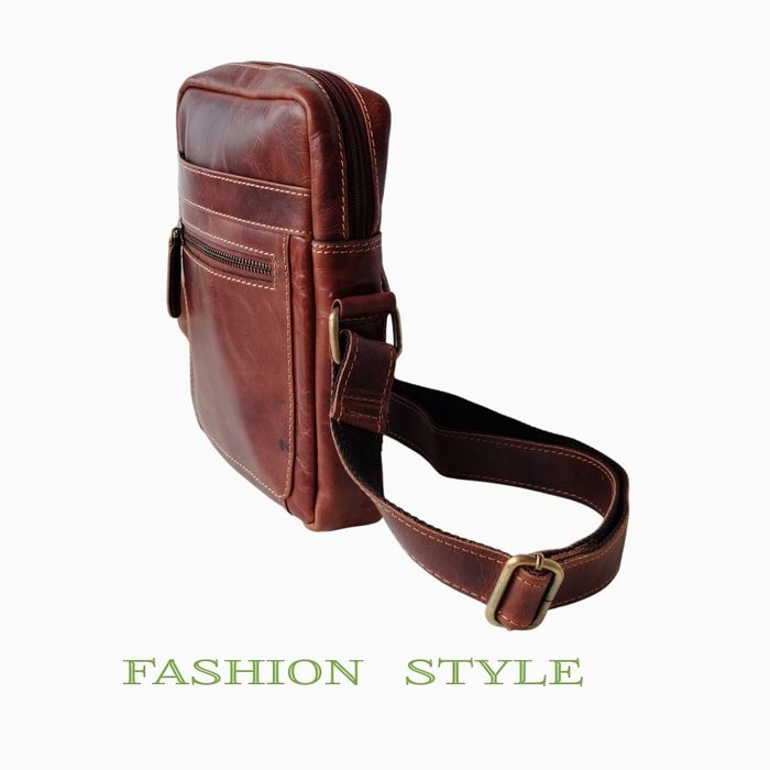 Мъжка чанта от естествена кожа