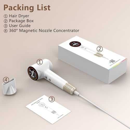 Нов Мощен йонен сешоар 110,000 RPM – бързо сушене и нисък шум за коса