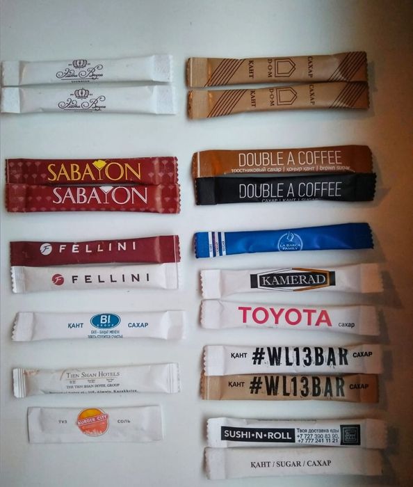 Сахар в стиках, порционный сахар