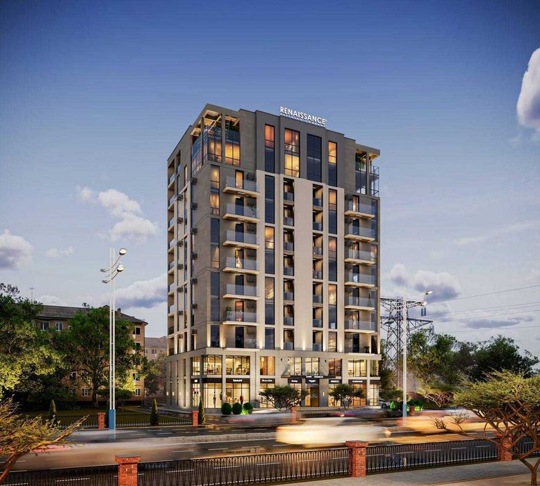 3-комнатная 75 м² в Renaissance, 9/11 этаж, Паркентский`