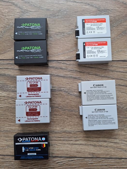 Baterii Canon LP-E17, LP-E10, LP-E8, LP-E6