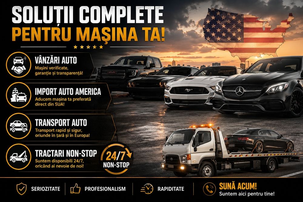 Transport Auto Import Auto Europa/America Tractari Auto