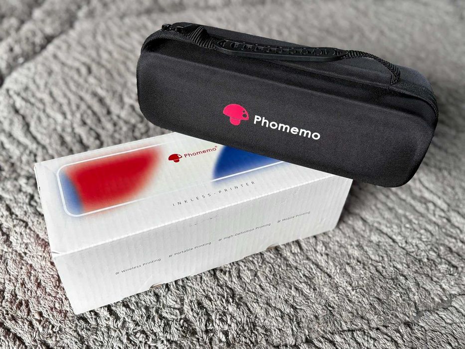 Преносим термопринтер Phomemo M832D, калъф и 3 ролки термохартия A4