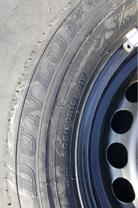 Нова джанта 5х112 за vw, ауди с нова гума 205 60 15 дънлоп