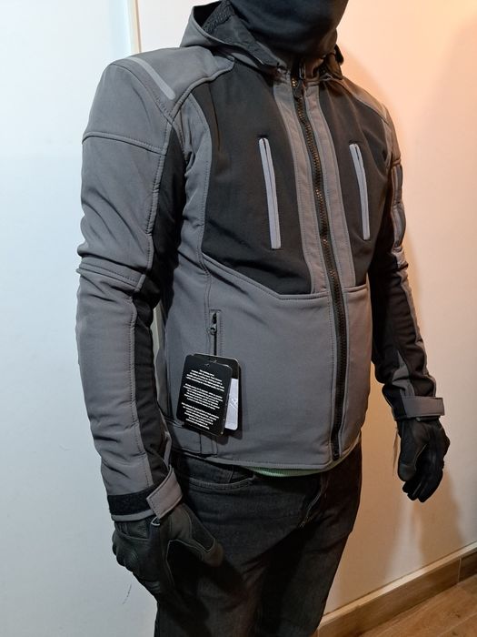 Geaca moto Softshell Lima Grey cu protectii marimi M, L, XL, 2XL, Noua