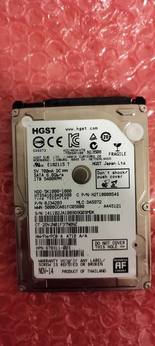 Твърд диск HDD 2,5"