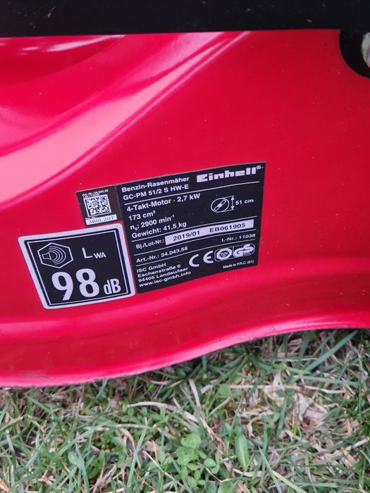 Mașină de tuns iarba Einhell