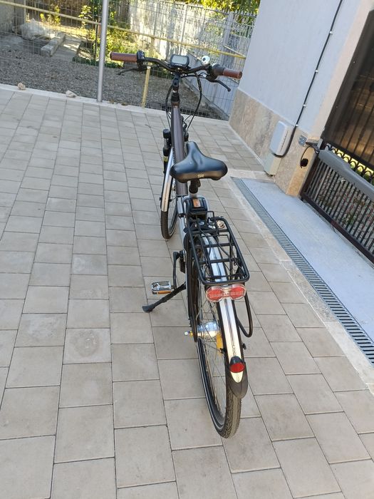 Bicicleta electrica Hansa enovation baterie 36v incarcator st 36v schimbator shimano nexus 7 viteze dinam in butuc pt persoane 150 kg,baterii 24v trio