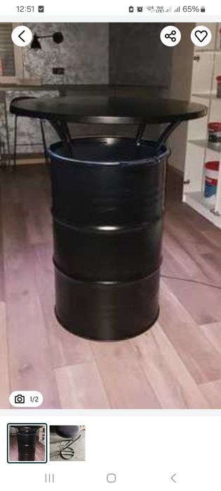 Стол бочка железный