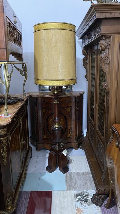 Lampadar Vintage Lemn Masiv cu 3 becuri