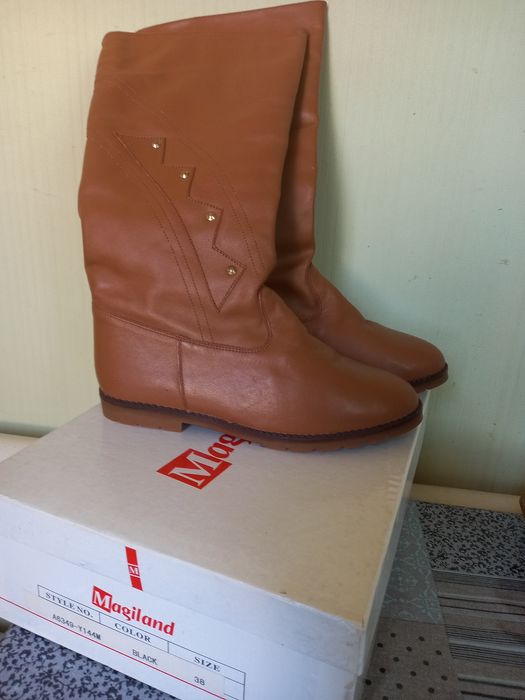 Сапоги натур.кожа 38р