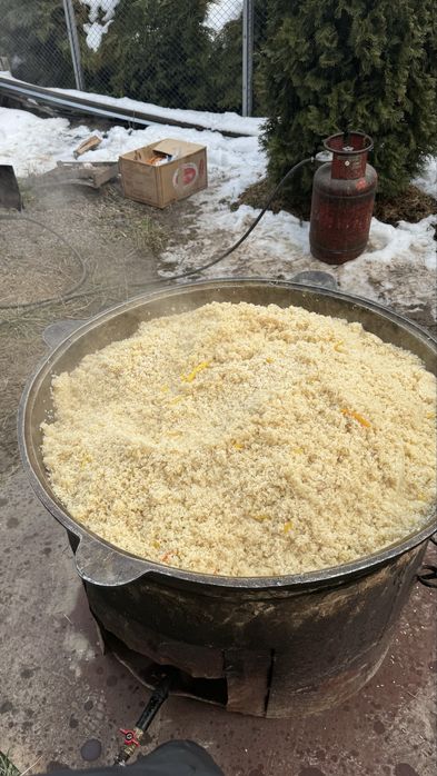 14 Выездной повар на день: Плов, Куырдак, Сырне, Шорпа, Казан кебаб.