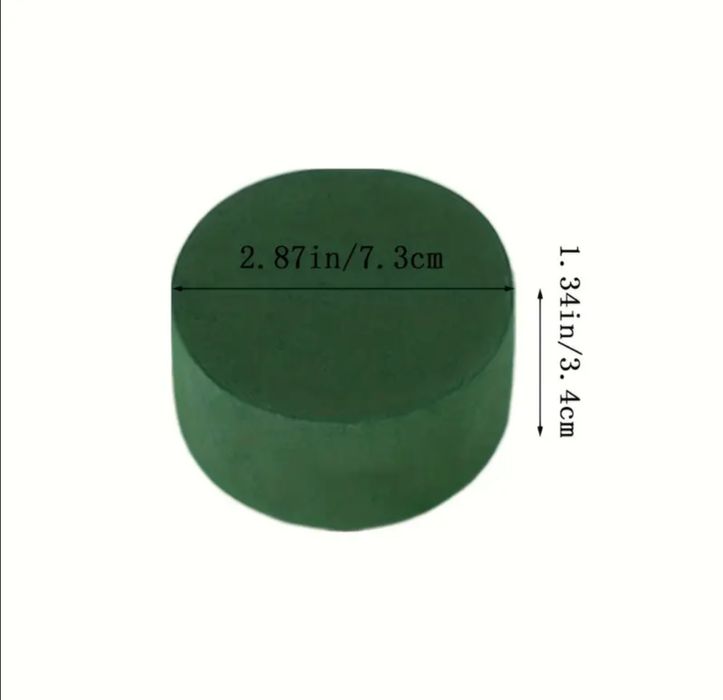 Pachet 20 bucati de spuma florala rotunda 3,2 inch / 8,1 cm