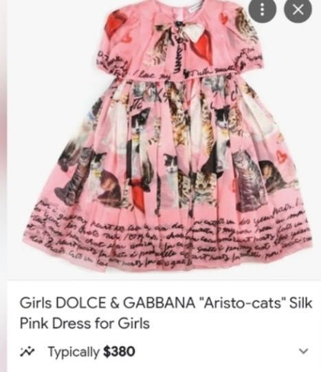 Продается платье для девочек Dolce Gabana original
