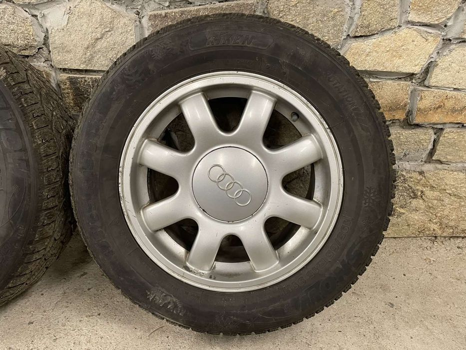 Комплект джанти с зимни гуми 15ки за Ауди А4.