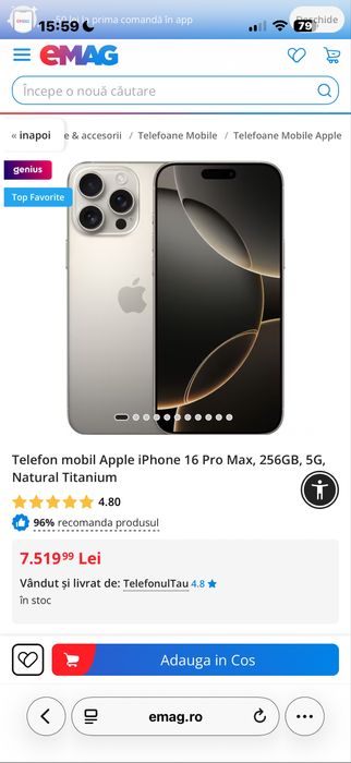 Iphone 16 Pro Max Natural Titanium