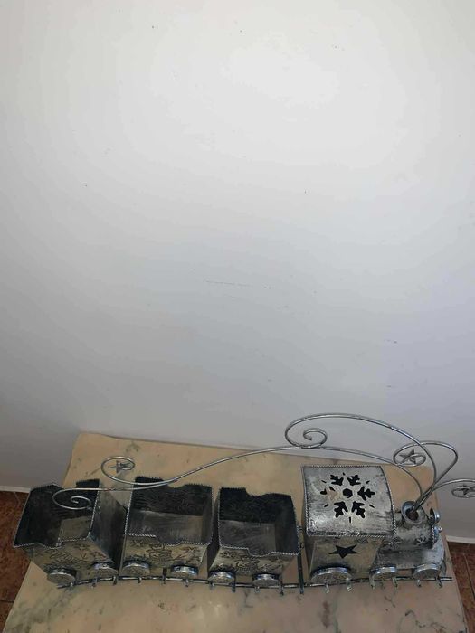 Trenulet decor Merry Christmas din fier