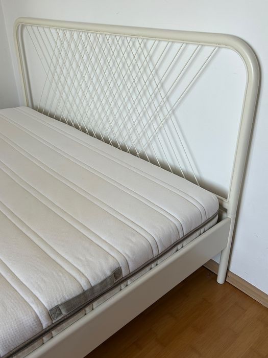 LÖNSET IKEA Pat Dublu de Centru, cu Saltea 160X200 cm