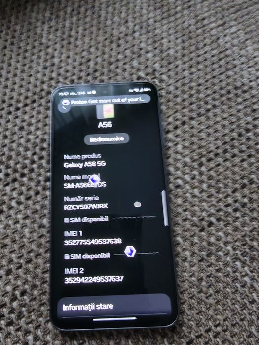 Samsung Galaxy A56 5g încă în garanție!