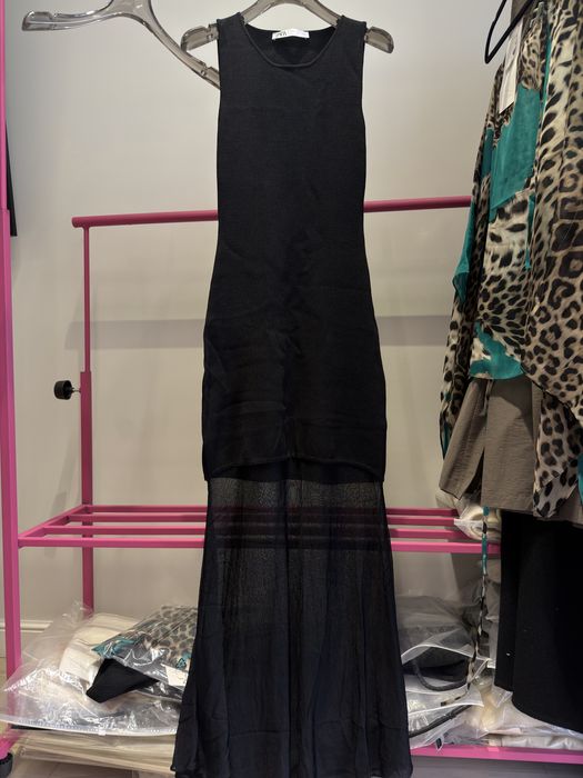 Zara Massimo лён рубашки платья