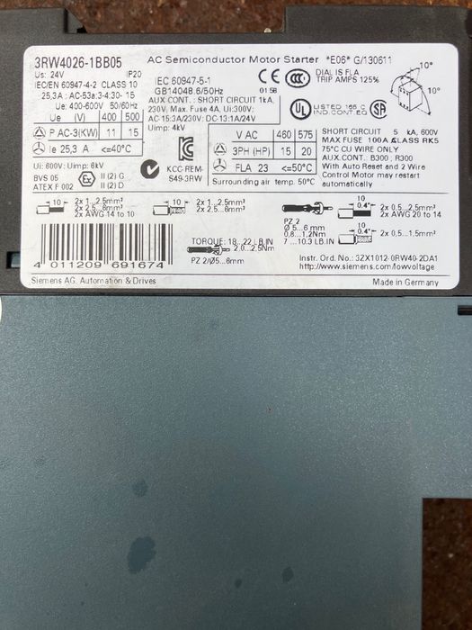 Siemens SIRIUS Soft starter
